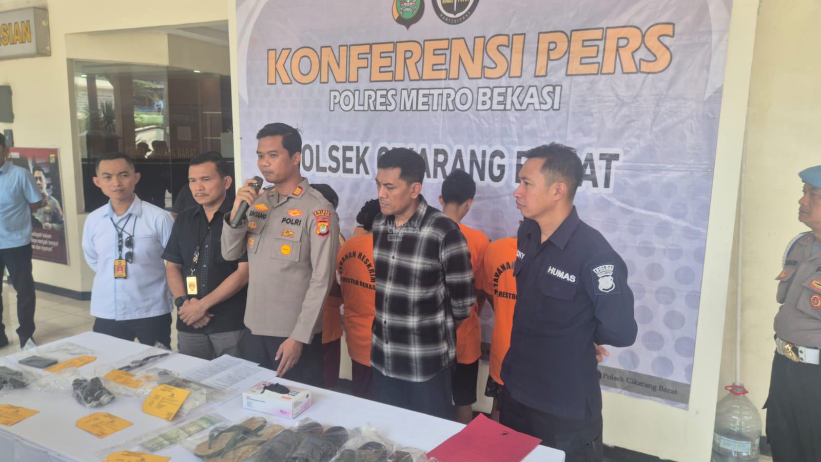Polsek Cikarang Barat Ungkap Komplotan Pencuri Rumah Kosong, Empat Pelaku Ditangkap